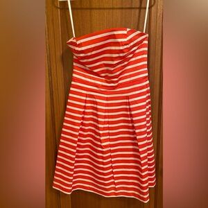 New Gap Size 2 Strapless Stripe Fit & Flare Dress